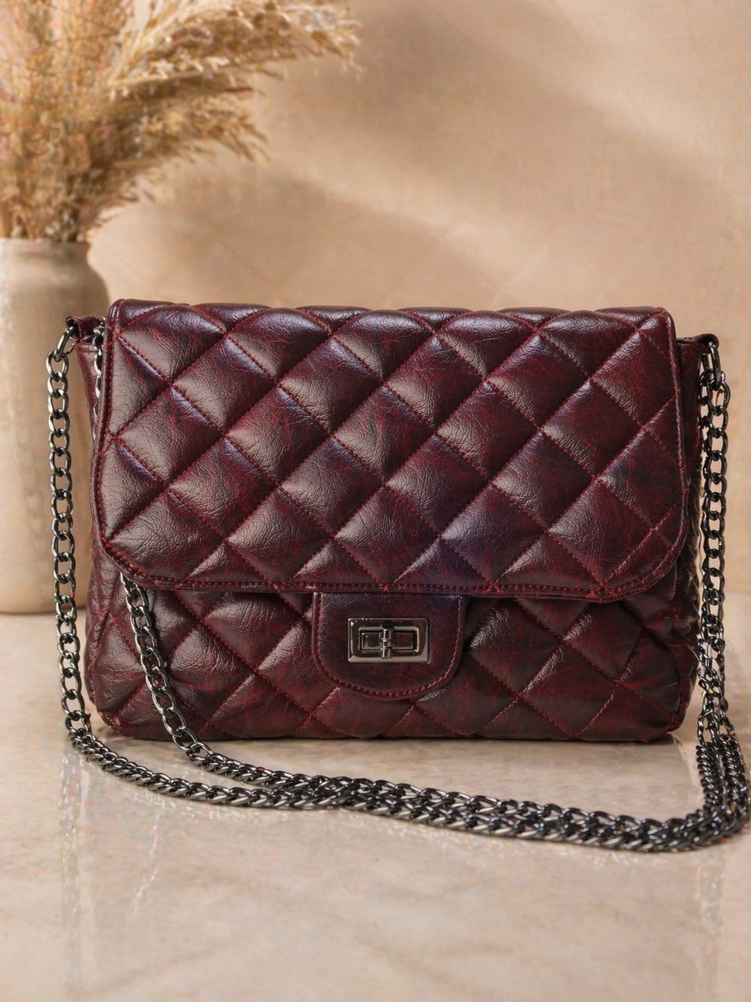 Elegantna bordo torba